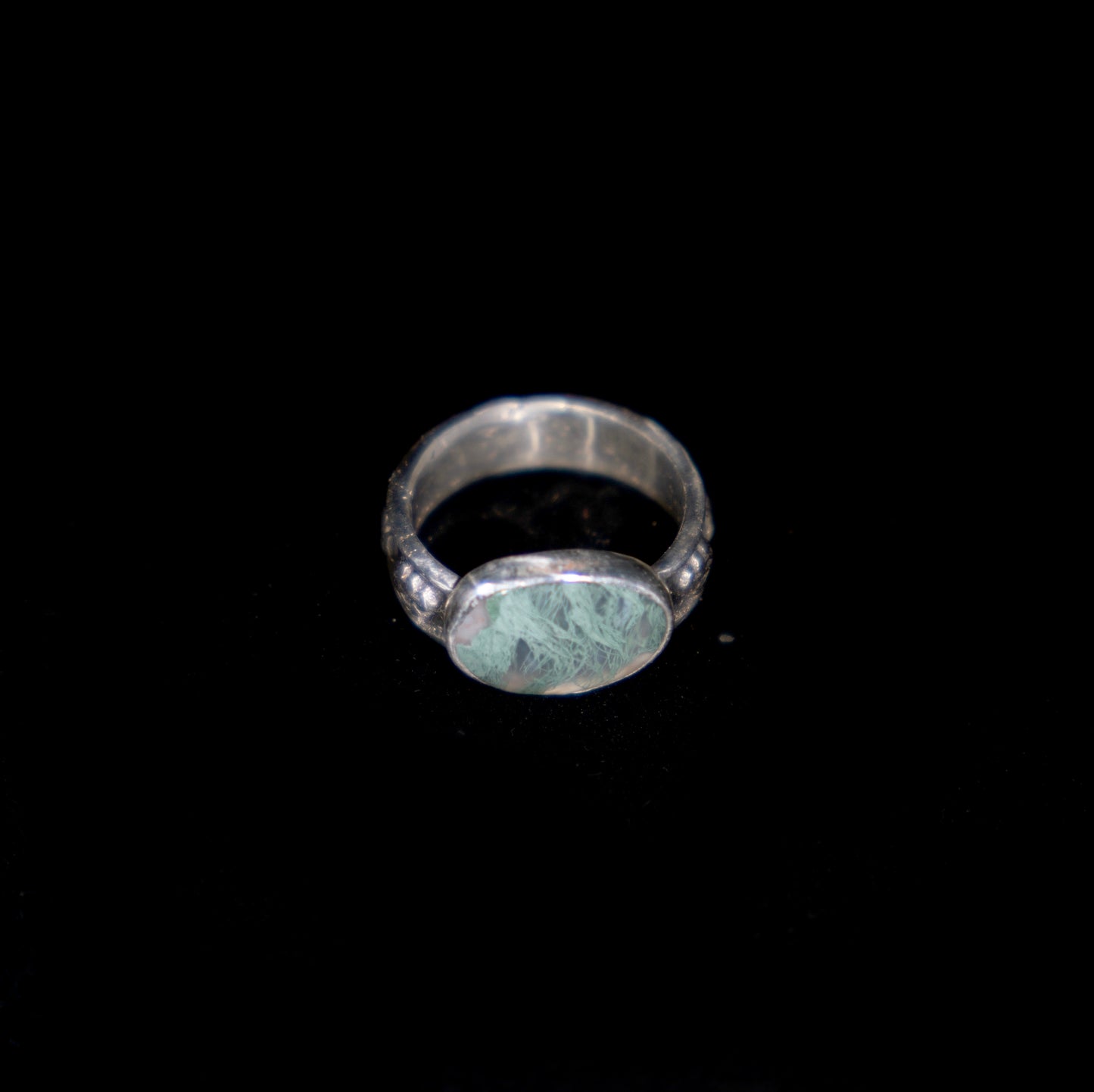 Forest Whispers Moss Agate Ring