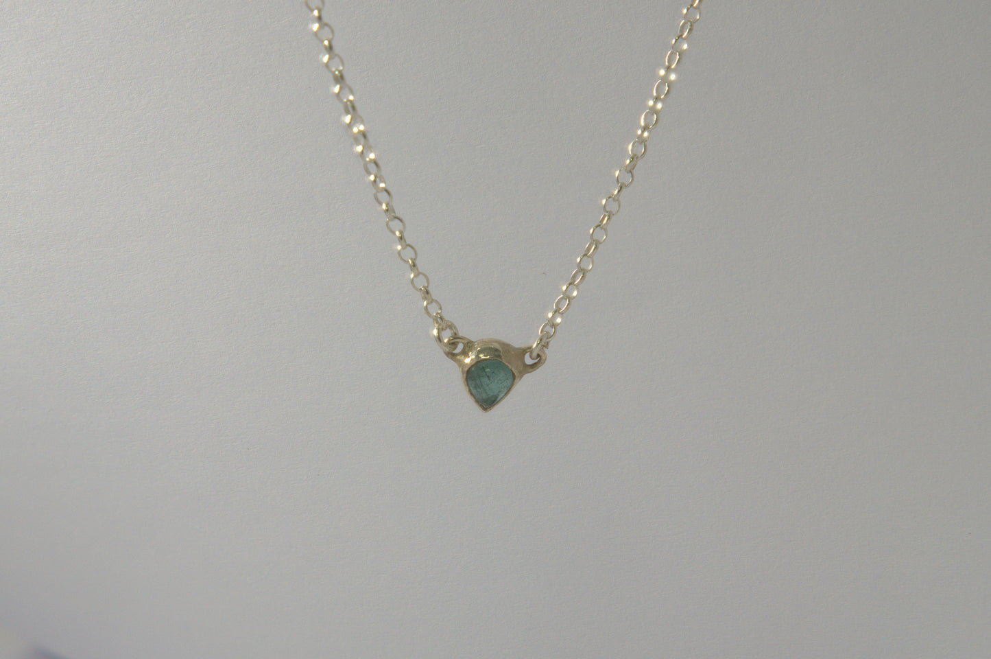 Blue Tourmaline Water Necklace