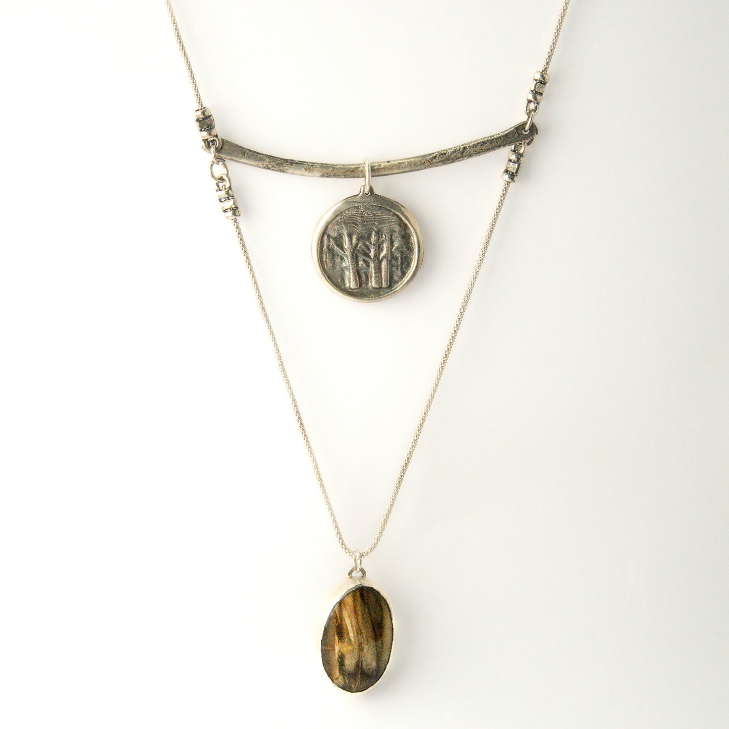 Ancient Whispers Petrified Wood Necklace